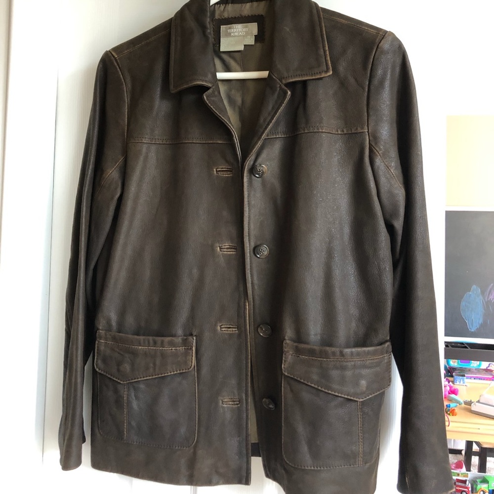 Territory Ahead Small Brown Leather Jacket